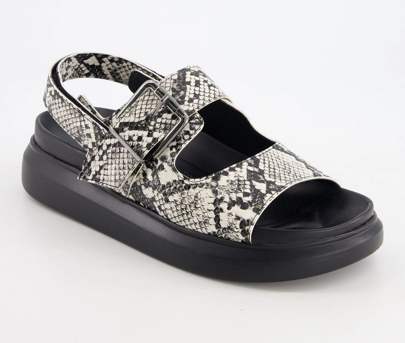 Andrea Womens Footbed Sandals With Hook And Loop Slingback