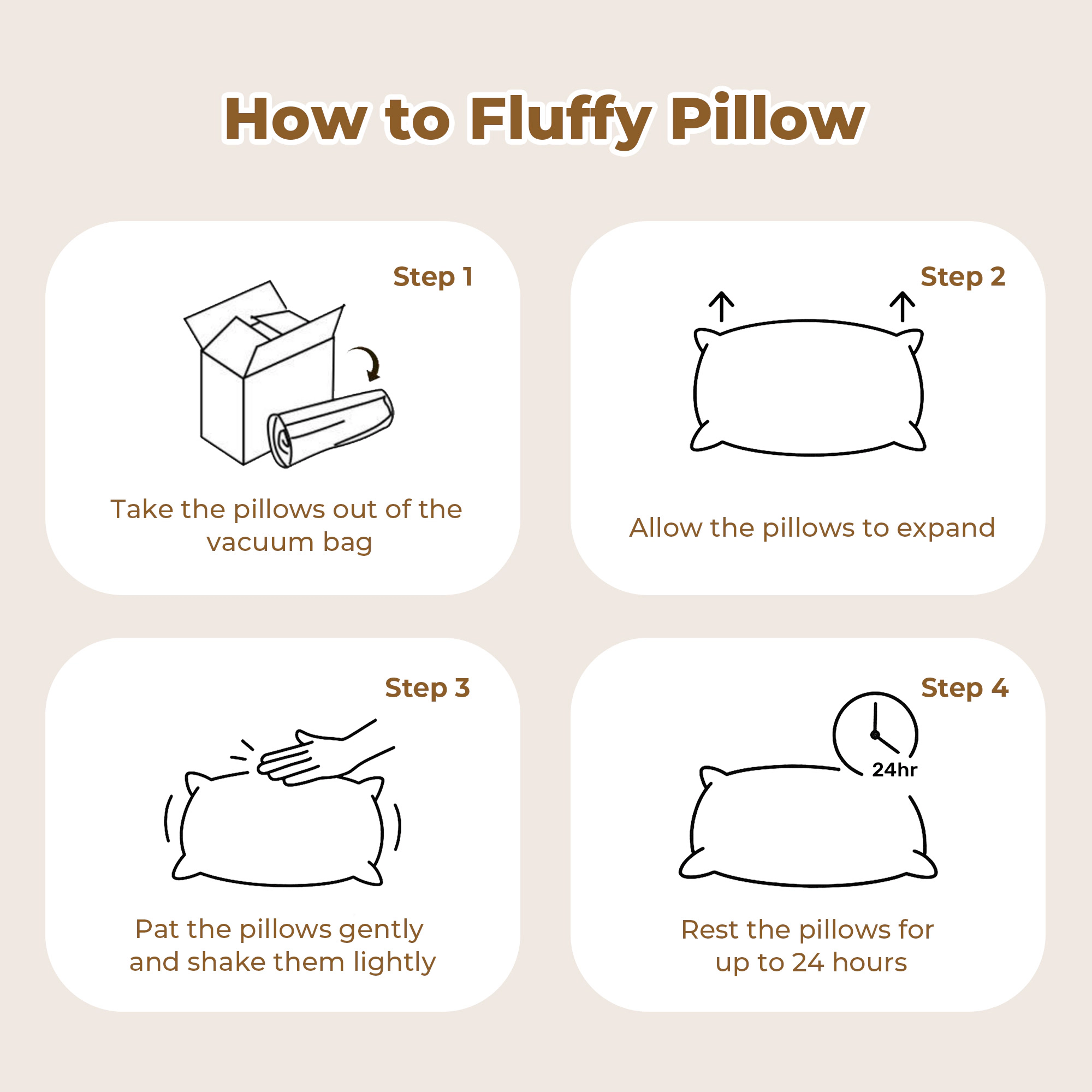 Peace Nest 2 Pack Goose Feather & Down Pillows,Medium Support for Back & Side Sleepers