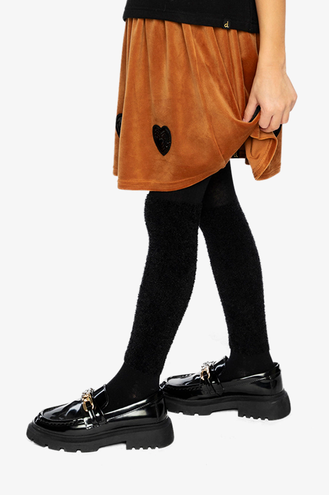 Deux par Girls Heart Sequin Shimmer Velvet Skirt