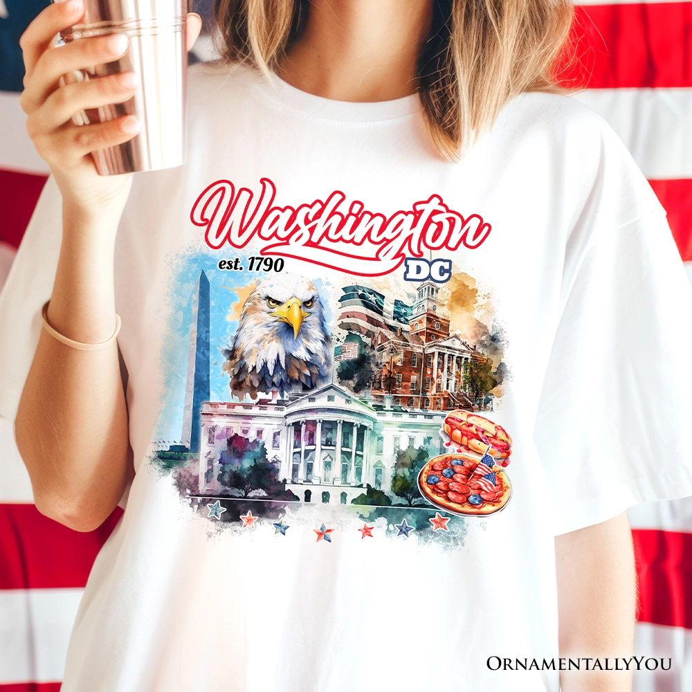 OrnamentallyYou Unisex Artistic Washington DC T-Shirt