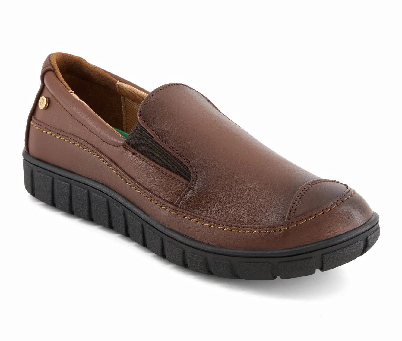 Andrea Womens Comfort Leather Loafers