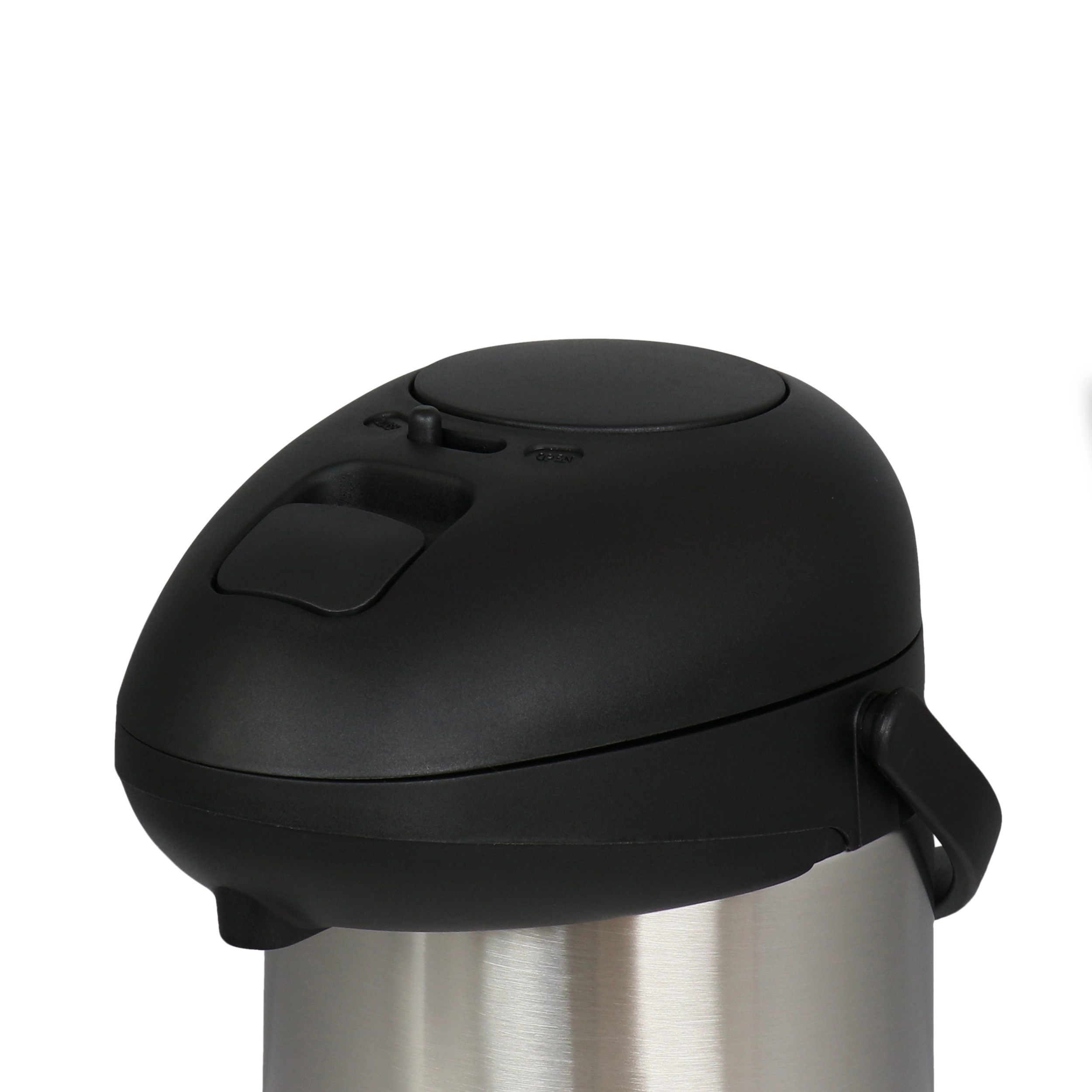 MegaChef 5.3 Quart Stainless Steel Vacuum Body Pump Cap Air Pot