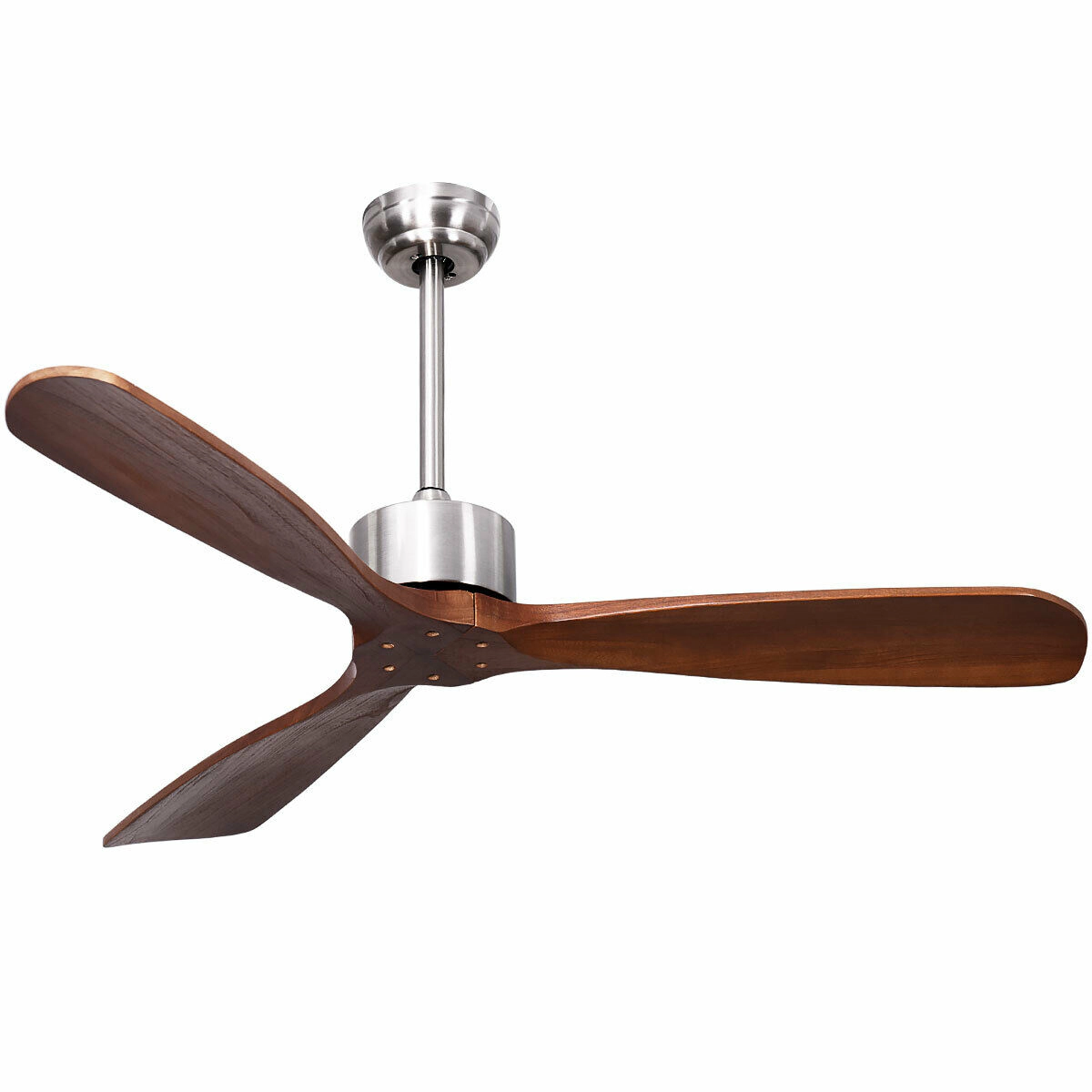SlickBlue Modern Farmhouse Ceiling Fan with Dual Downrods for Indoor Outdoor Use