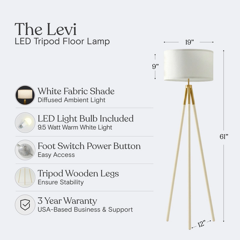 Brightech Levi LED Floor Lamp
