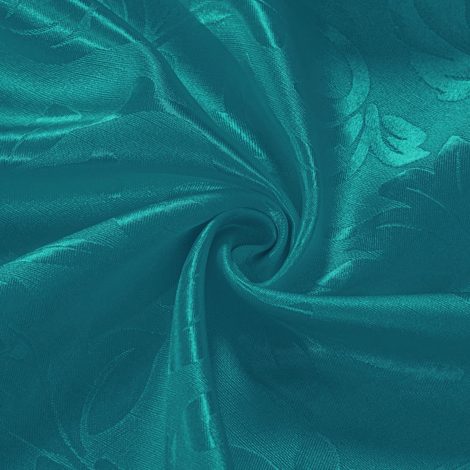 Olivia Gray 100% Polyester 200 GSM Dyson Embossed Blackout Grommet Curtain Panel 54" x 90" Teal