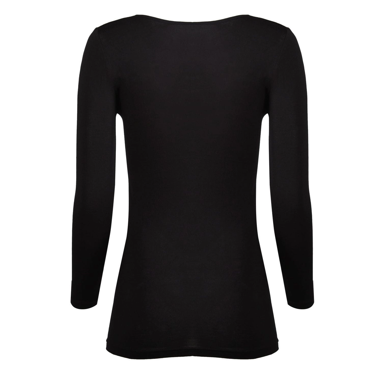 Memoi Modal Long Sleeve Round Neck Top