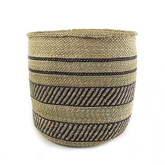 Mbare Iringa Woven Basket with Stripe