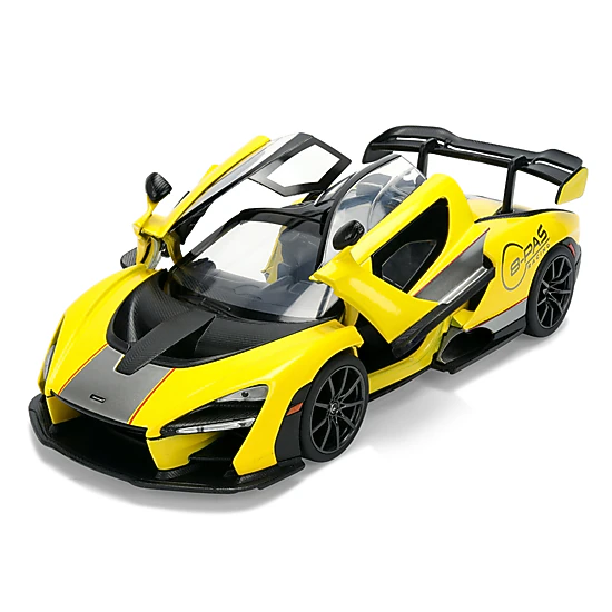 Jada McLaren Senna "8-PAS Racing" Yellow Metallic with Black Top "Hyper-Spec" Series 1/24 Diecast Model Car by Jada