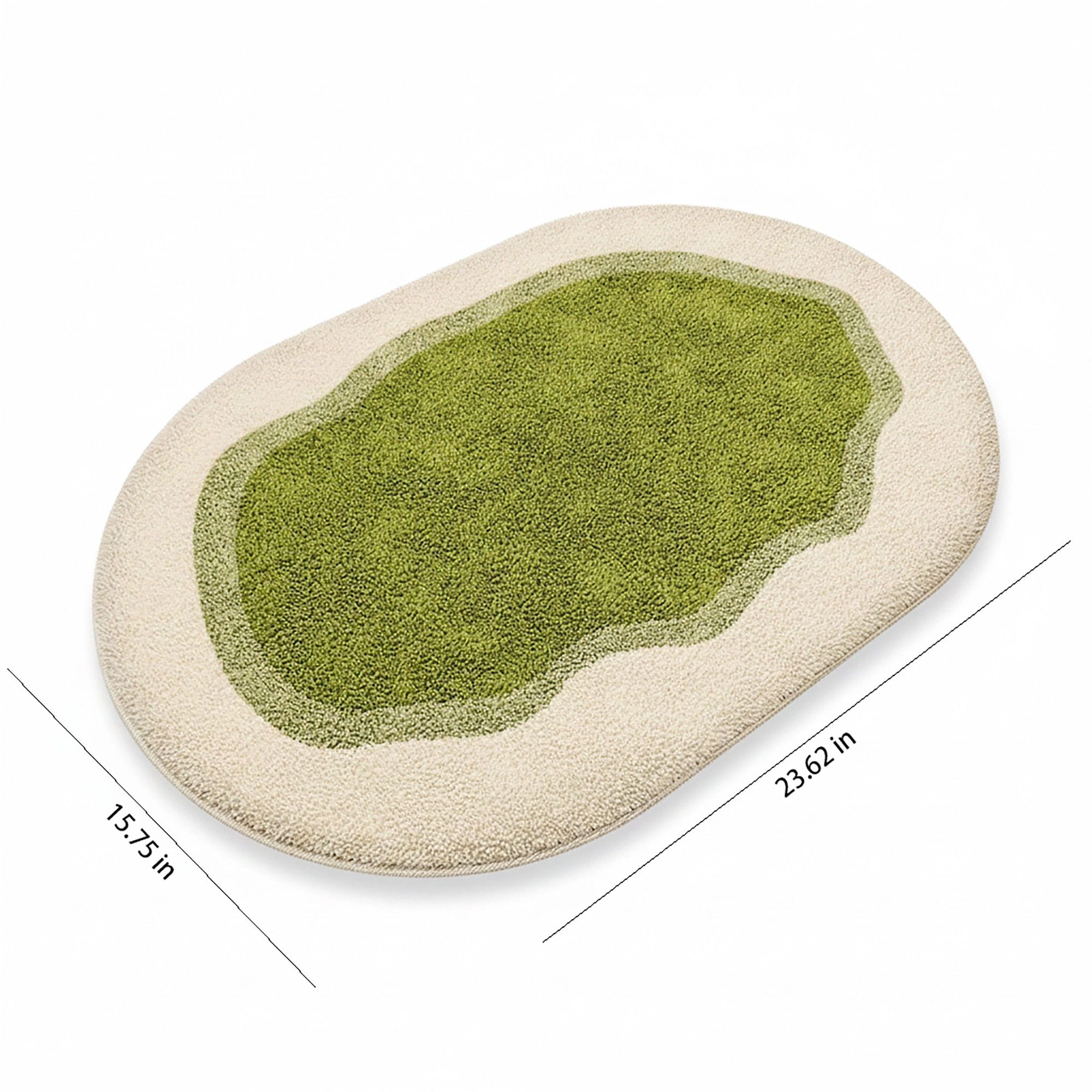 Alilang Unisex Abstract Tufted Floor Mat Soft Plush Irregular Shape Non Slip Backing Decorative Indoor Rug Modern Patter