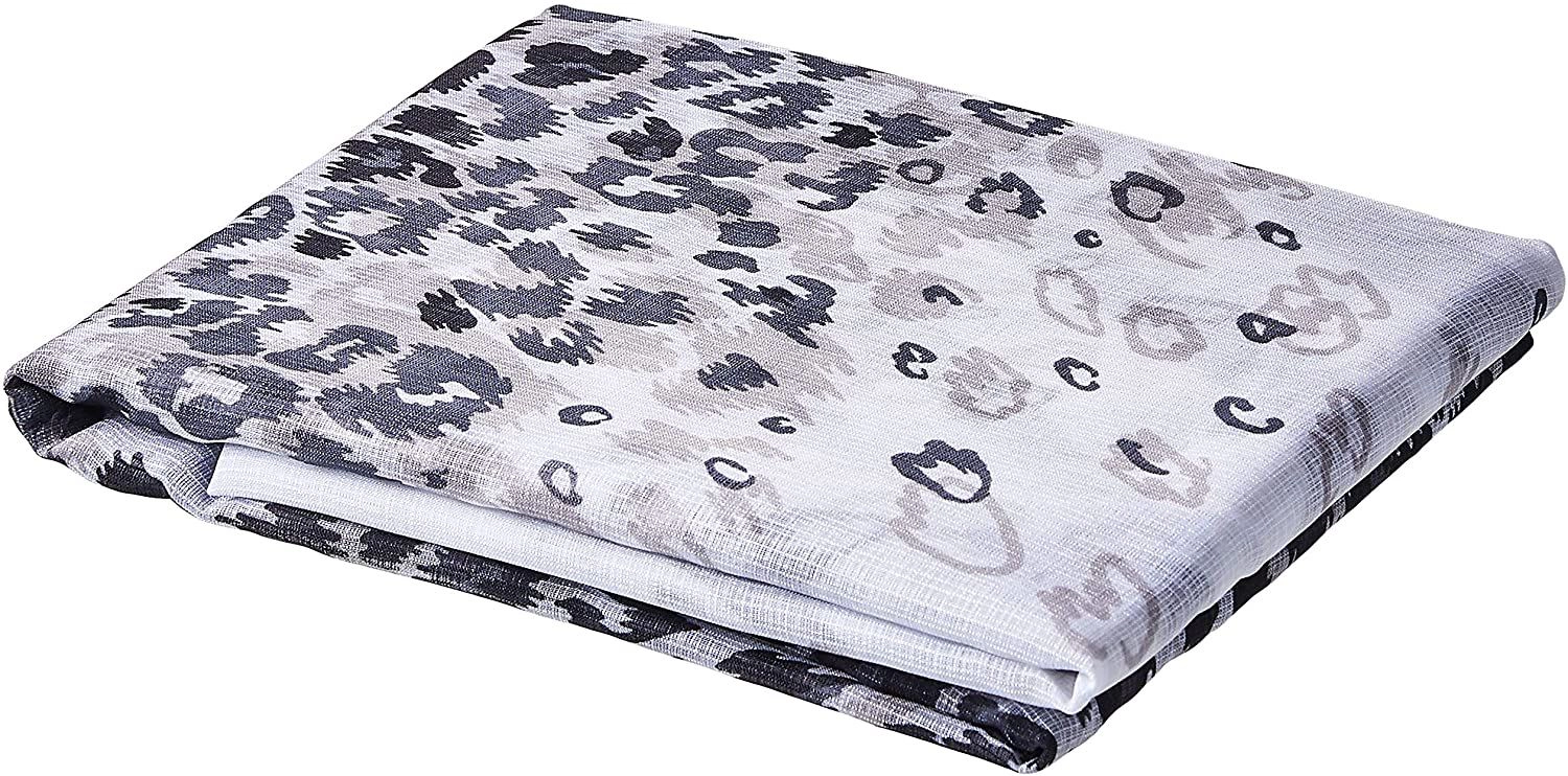 Kate Aurora 2 Piece Safari Themed Animal Print Rod Pocket Sheer Window Curtain Panels