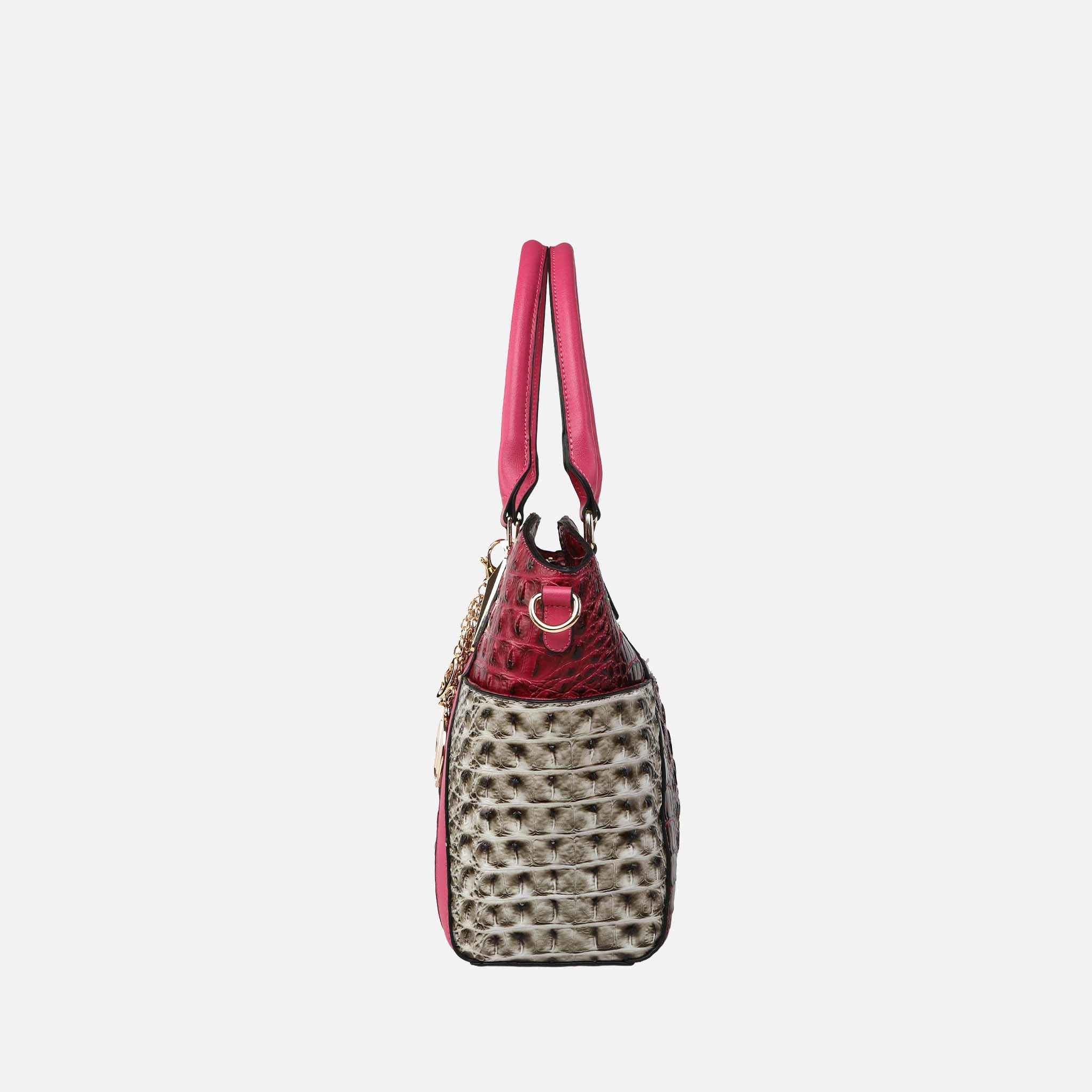 MKF Collection by Mia K.  Janise Croco Tote Handbag - Crocodile Embossed Faux Leather
