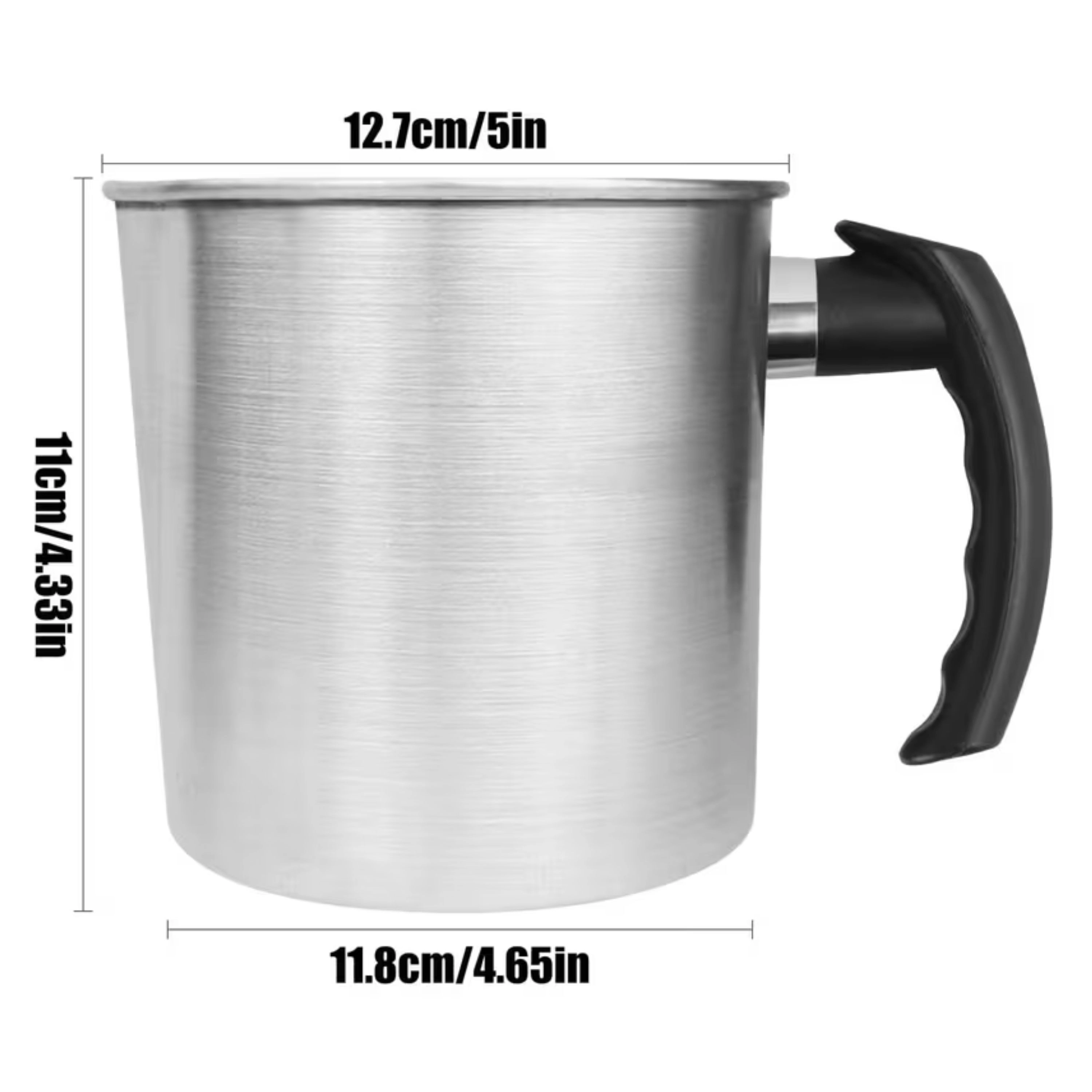 Kitcheniva 44 Oz Stainless Steel Candle Wax Melting Pot With Heat-Resistant Handle