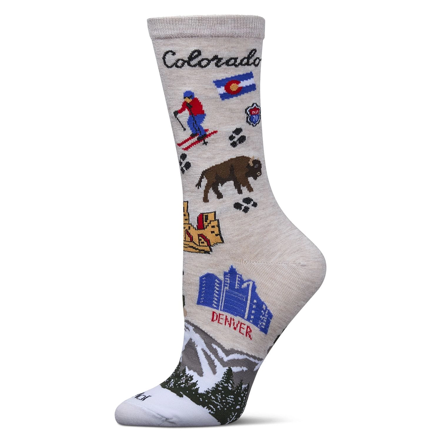 MeMoi Women's Colorado Rayon From Bamboo Crew Socks
