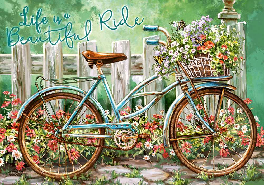 CASTORLAND 500 Piece Jigsaw Puzzle, Beautiful Ride, Bicycle, Art Puzzle, B-52998