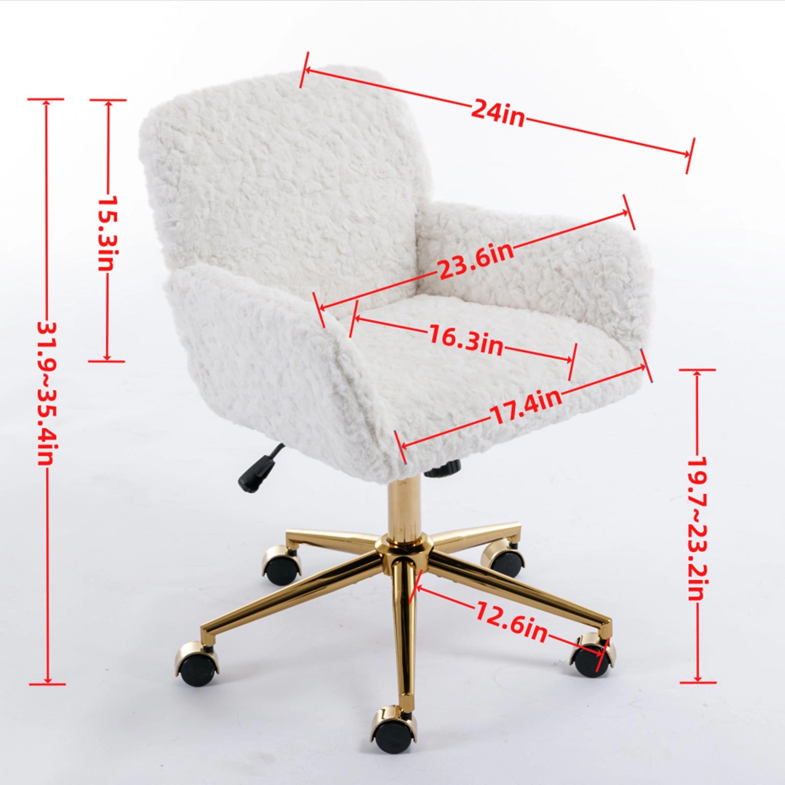 Platinum-Level Office Chairs Violet Velvet Swivel Chair, A&A Furniture Gold Base, 40° Tilt