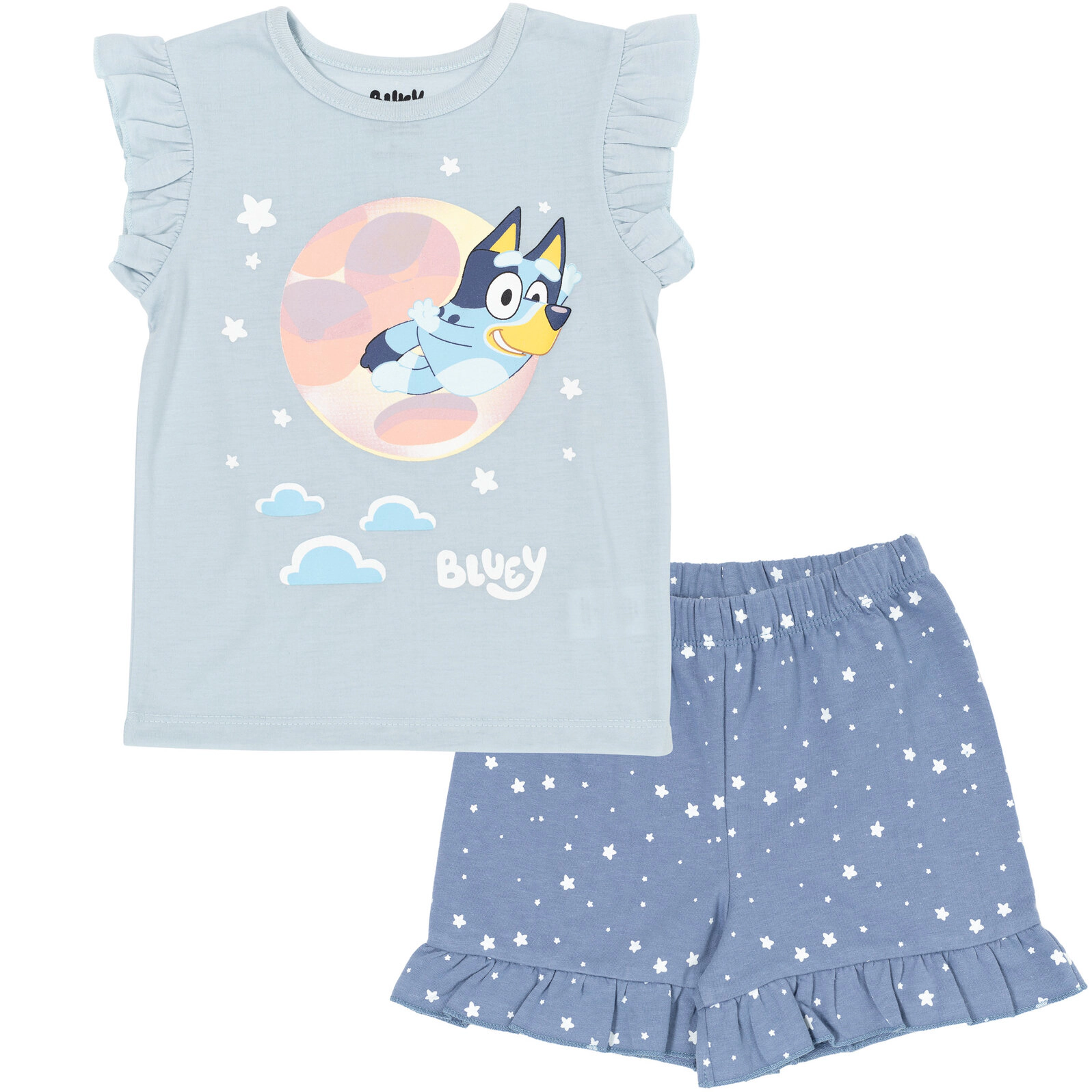 Bluey Girls' 2-Piece Tee and Shorts Set