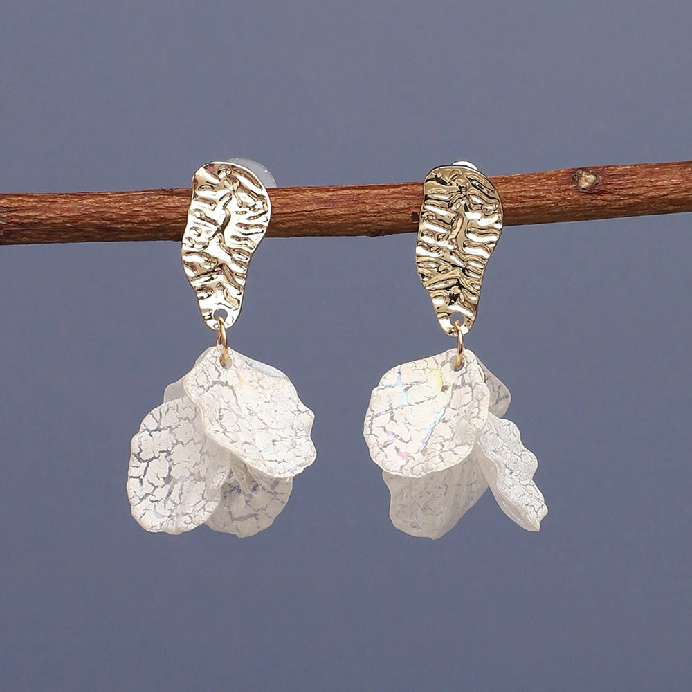 SOHI Women's Dented Drop Earrings