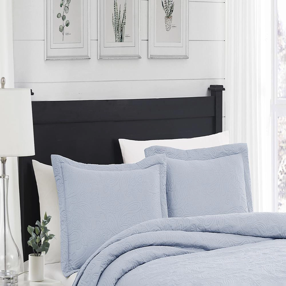 RT Designers Collection Milla 3pc Pinsonic All Season Quilt Set for Revitalize Bedroom