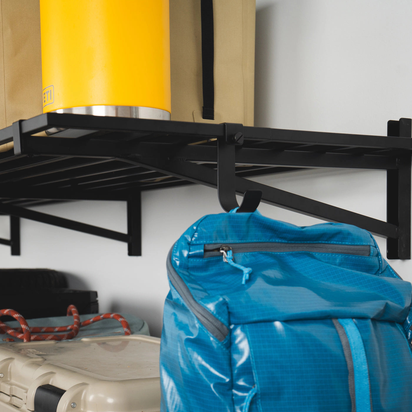 StoreYour 2' x 6' Bristol Garage Wall Mount Shelves, 2 Pack, Black