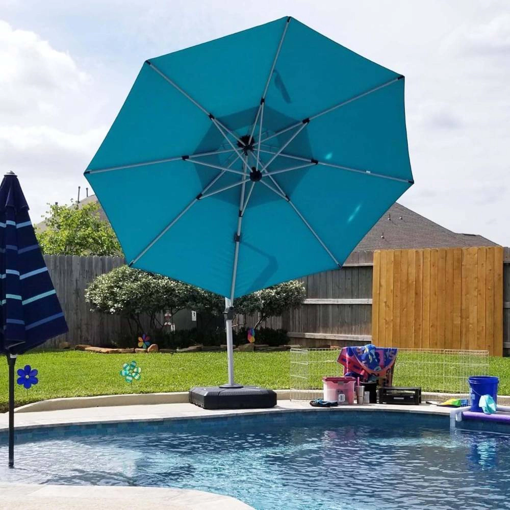 Radiant Essence Unisex UV-Resistant Polyester Cantilever Patio Umbrella