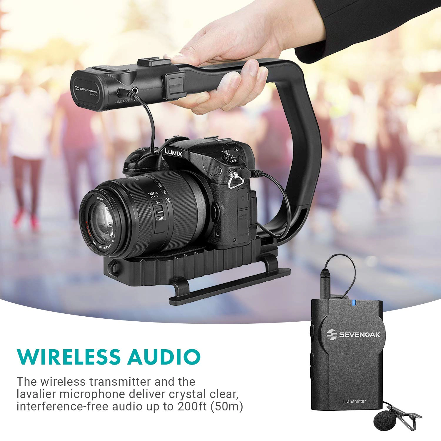 Movo MicRig-W1 Wireless Microphone Filmmaker Handle