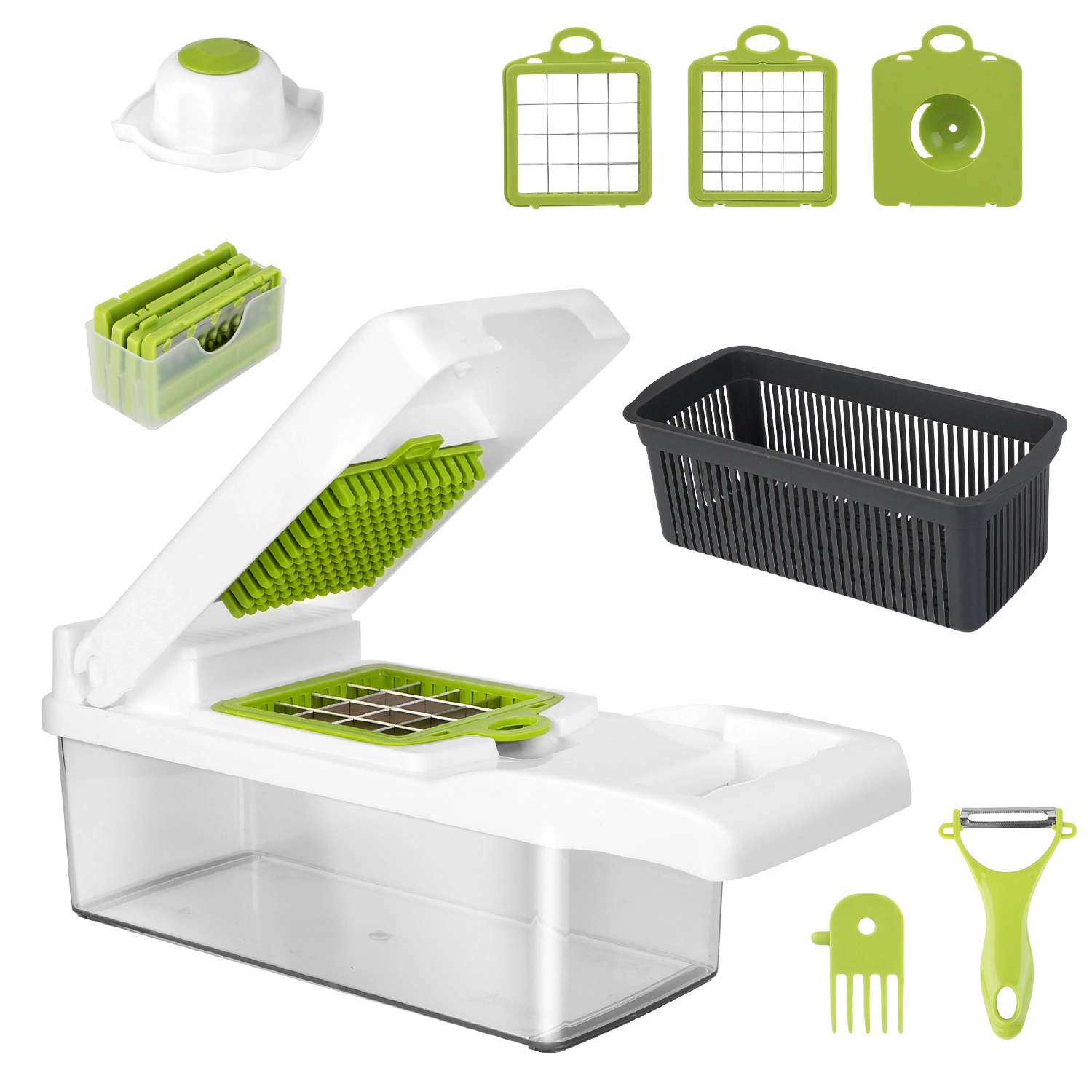 GBruno 12-in-1 Vegetable Chopper With Container