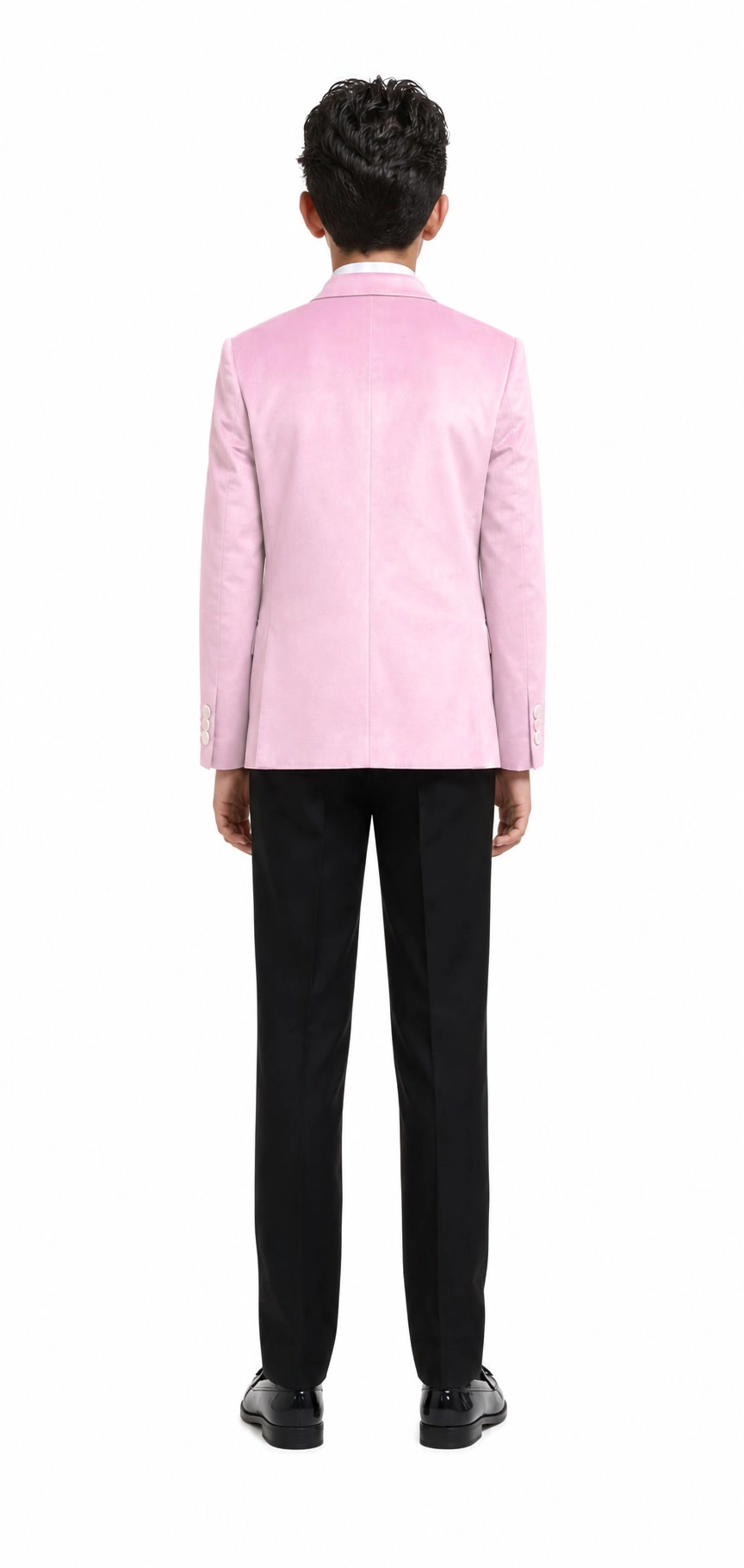 Elie Balleh Boys Slim Fit Velvet Jacket