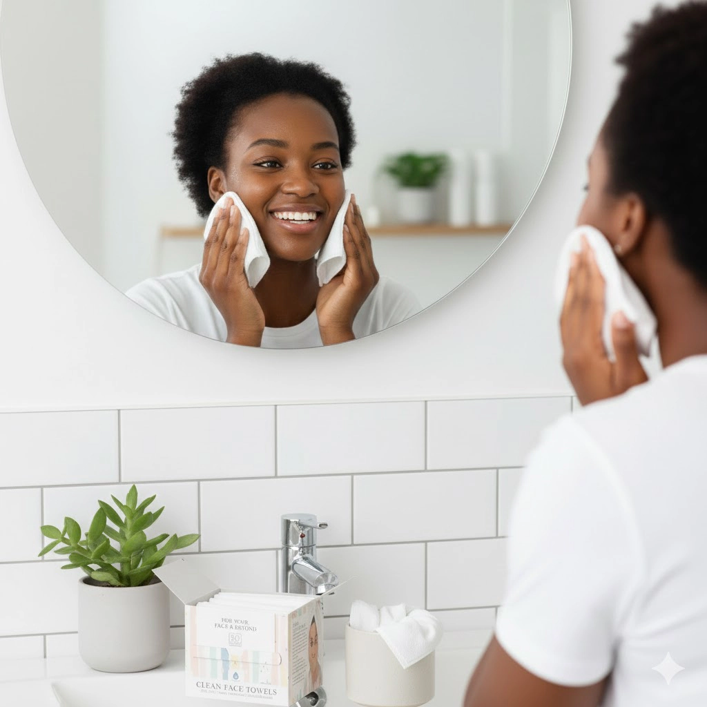 Pursonic 100 XL Clean Facial Towels – Biodegradable, Ultra-Soft & Safe for Sensitive Skin
