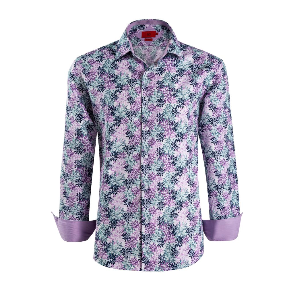 Elie Balleh Boys Slim Fit Boys' Floral Sport Shirt