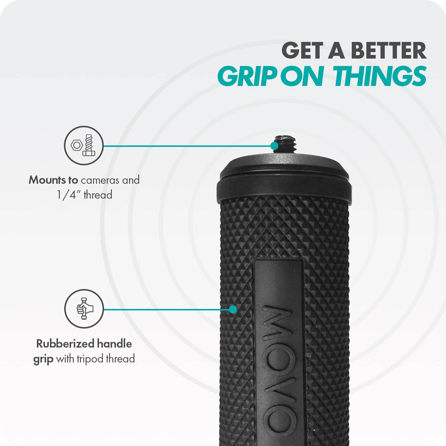 Movo SM6H Ultraflex Premium Shockmount for Shotgun Microphones with Grip Handle