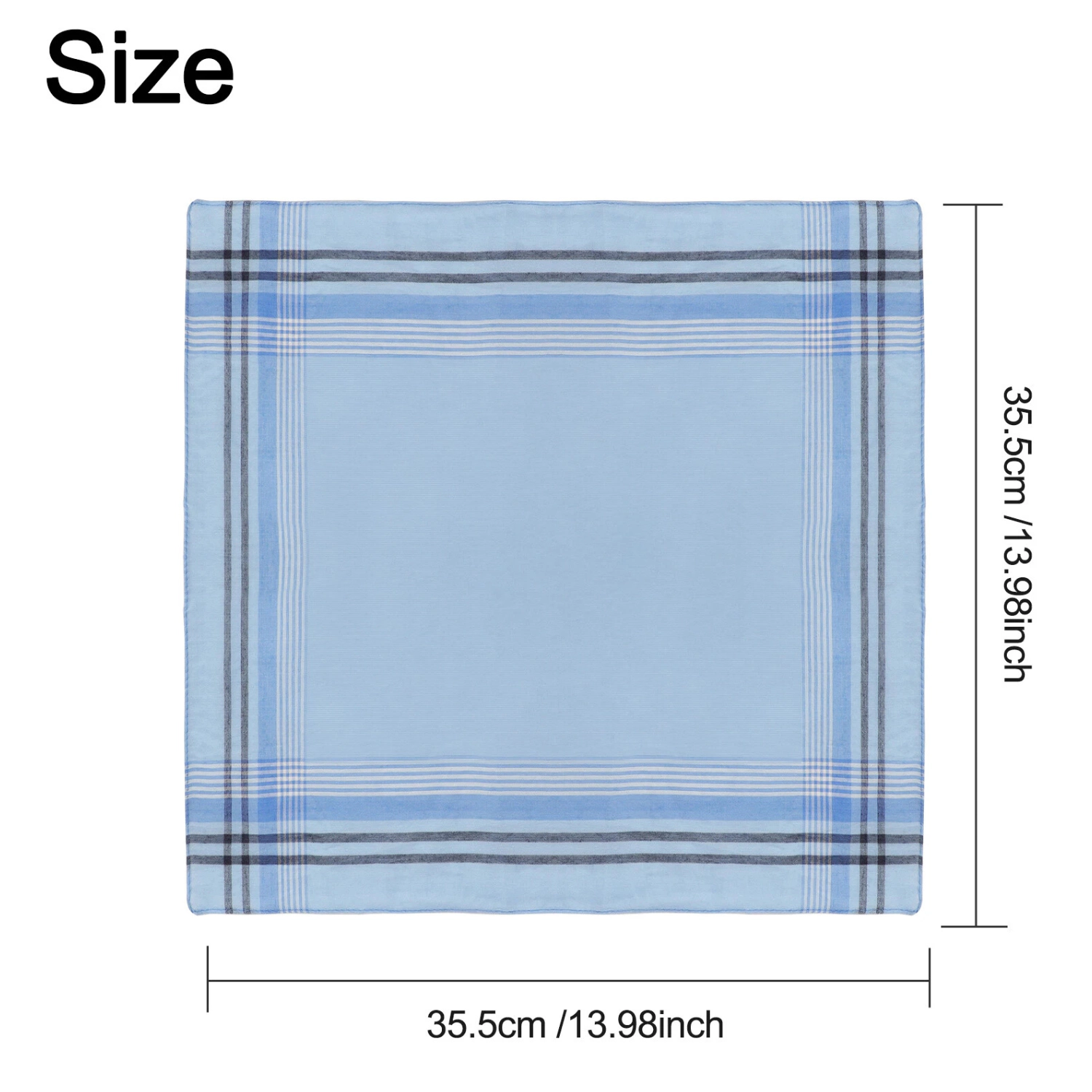 SS Design 12-Piece Men's Classic Cotton Handkerchief Set