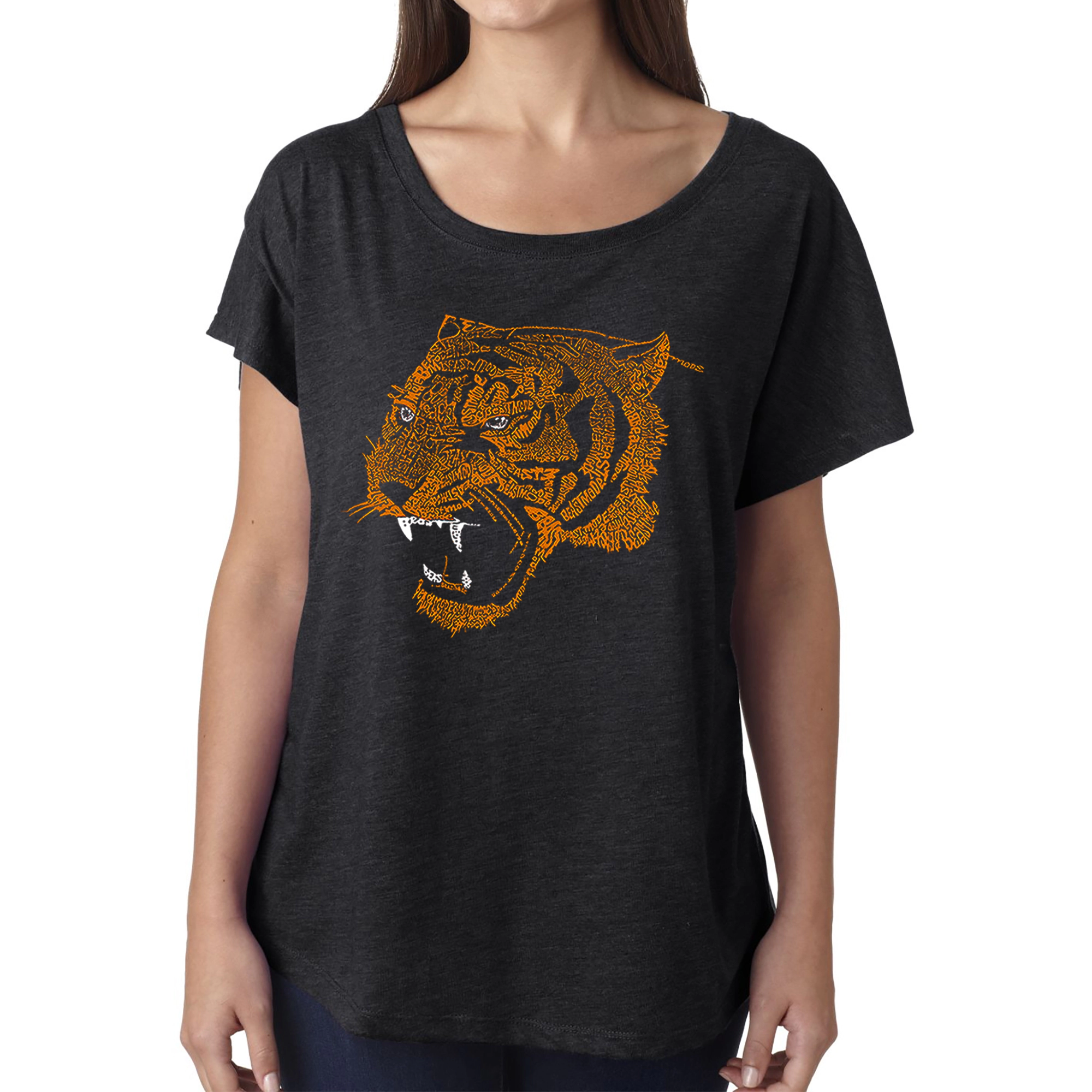LA Pop Art Women's Dolman Word Shirt - Beast Mode