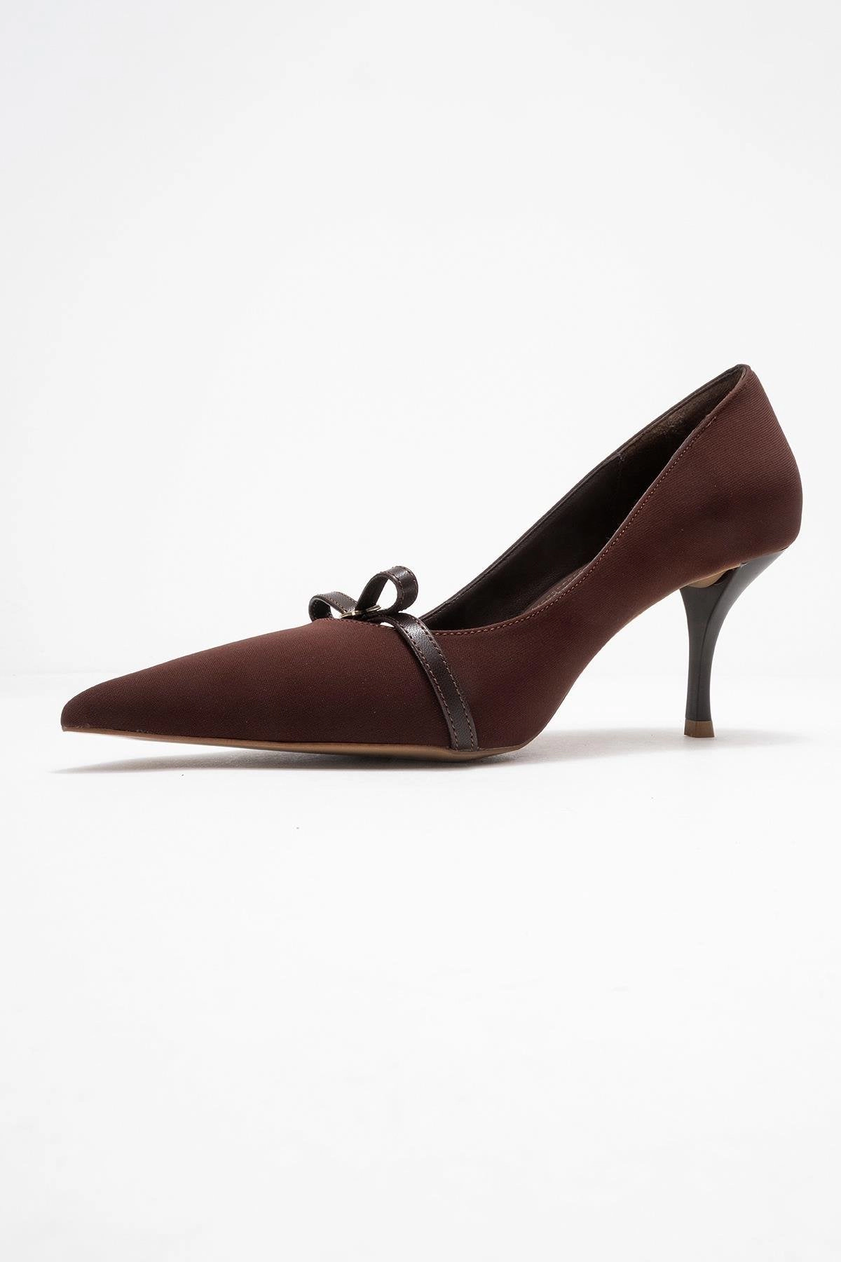 Prologue Shoes Womens Annie Bow Pointed Toe Pump