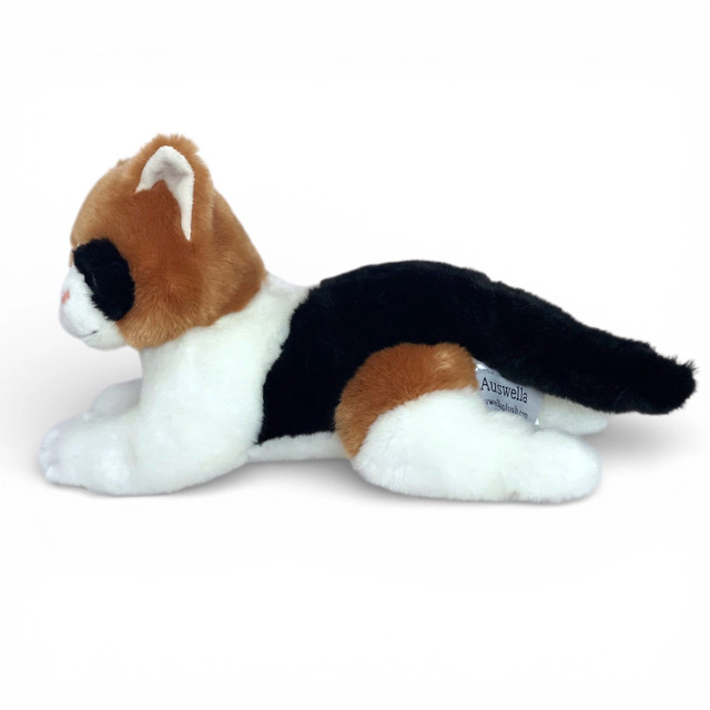Auswella® Plush Doodle Calico Kitten – 10 Inch Soft Stuffed Cat Plush