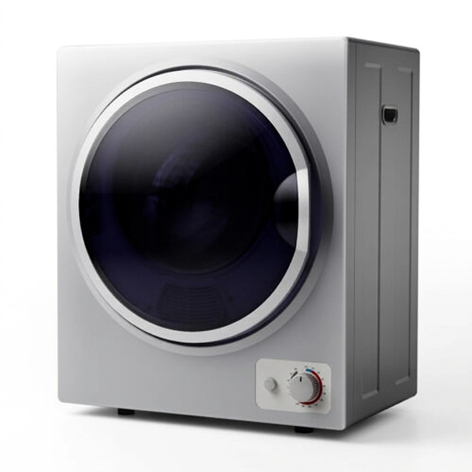 SUGIFT 1.5 cu ft Compact Electric Clothes Dryer 5.5-lb Dry Capacity 850W Wall-Mountable Silver