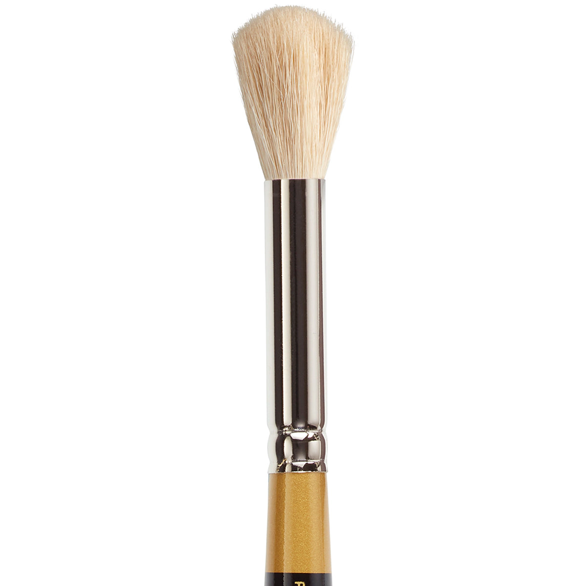 KINGART Original Gold 9265 Round Mop Brush - Short Handle, White Synthetic Hair