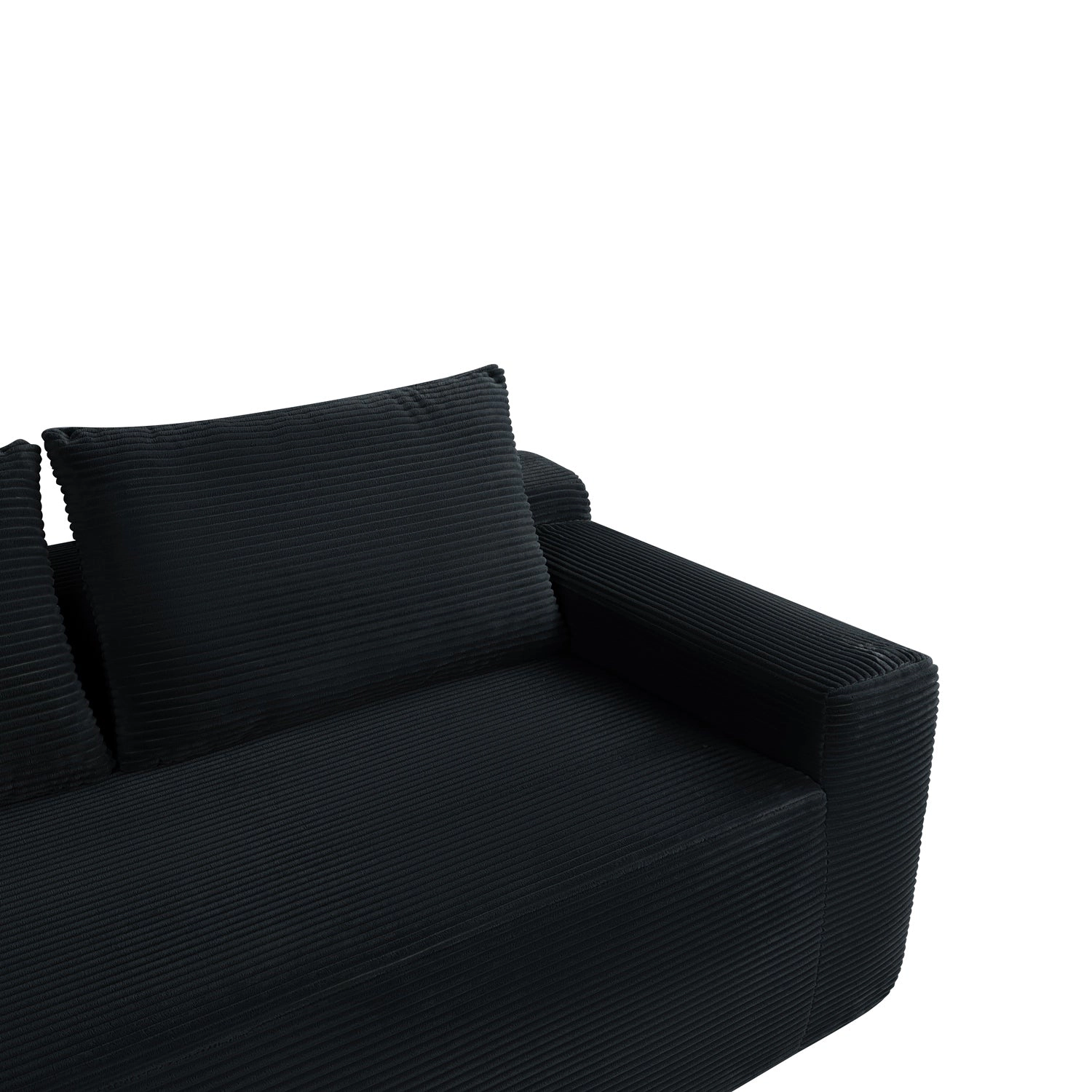 GBruno 3-Seat Corduroy L-Shaped Sectional Sofa