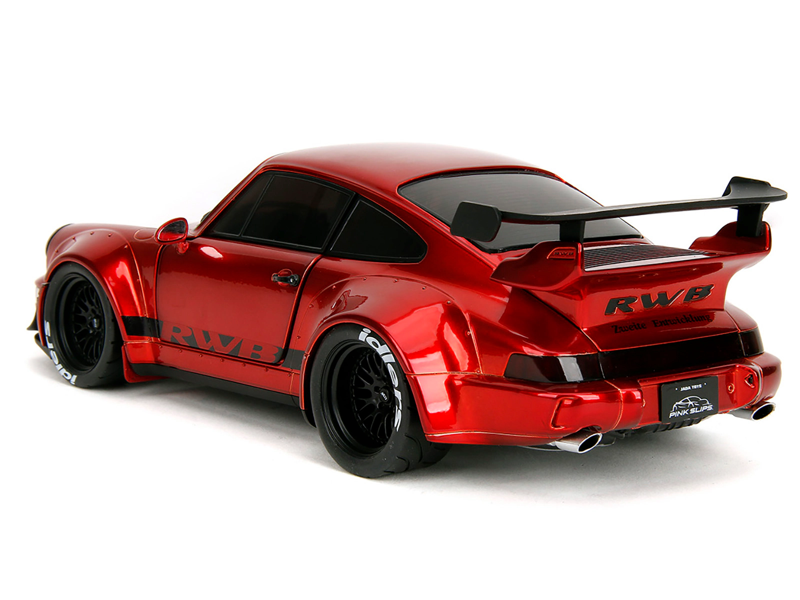 Jada RWB Body Kit Red Metallic with Black Stripes "Pink Slips" Series 1/18 Diecast Model Car by Jada