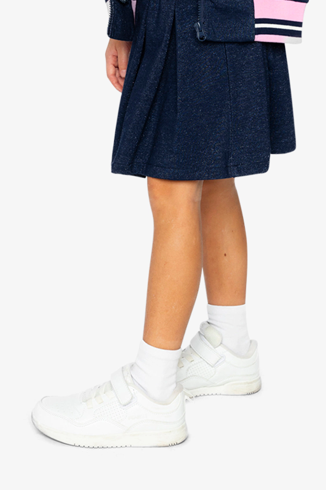 Deux par Girls Pleated French Terry Skirt