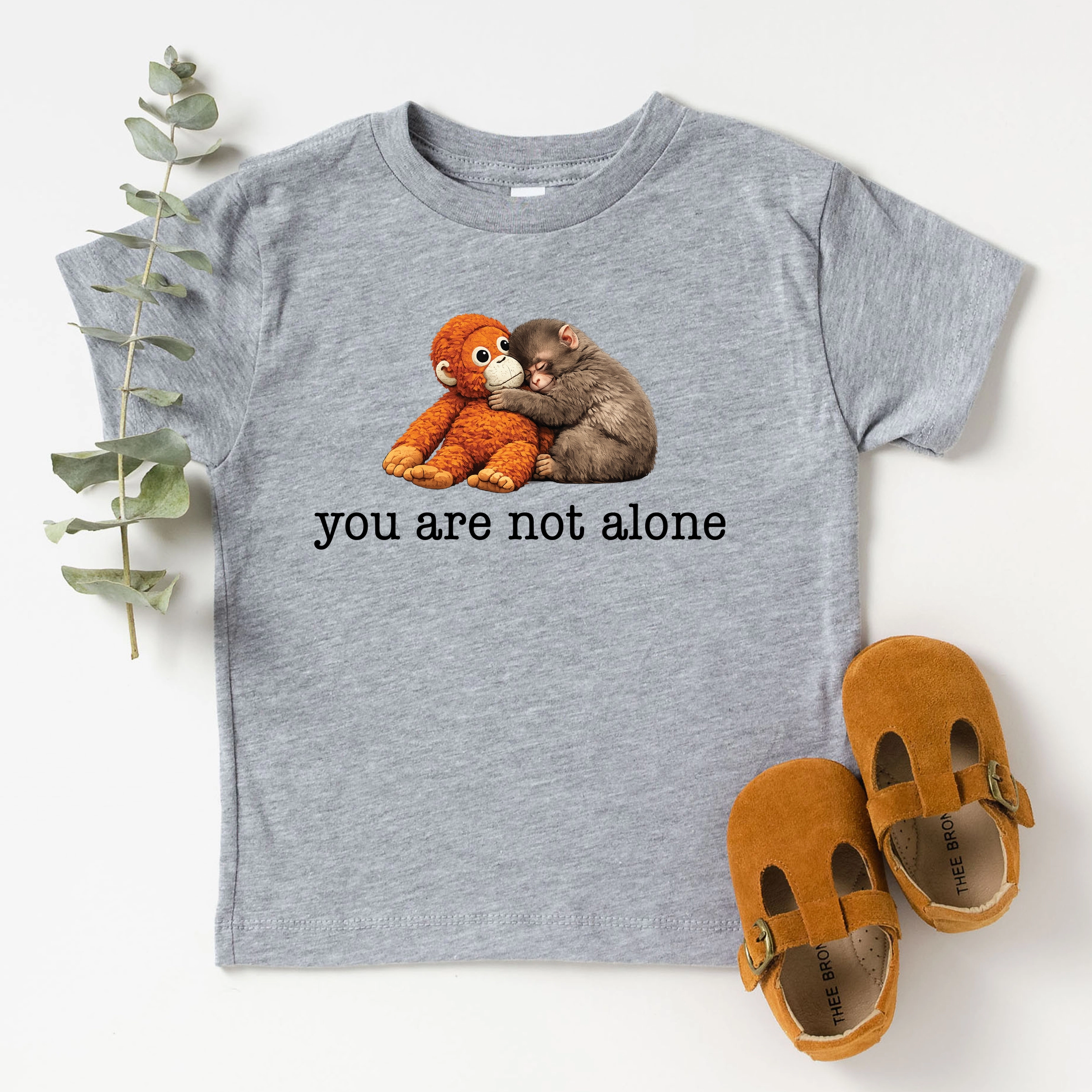 the Juniper Shop - You Are Not Alone Punch Monkey Toddler Short Sleeve Graphic T-Shirt