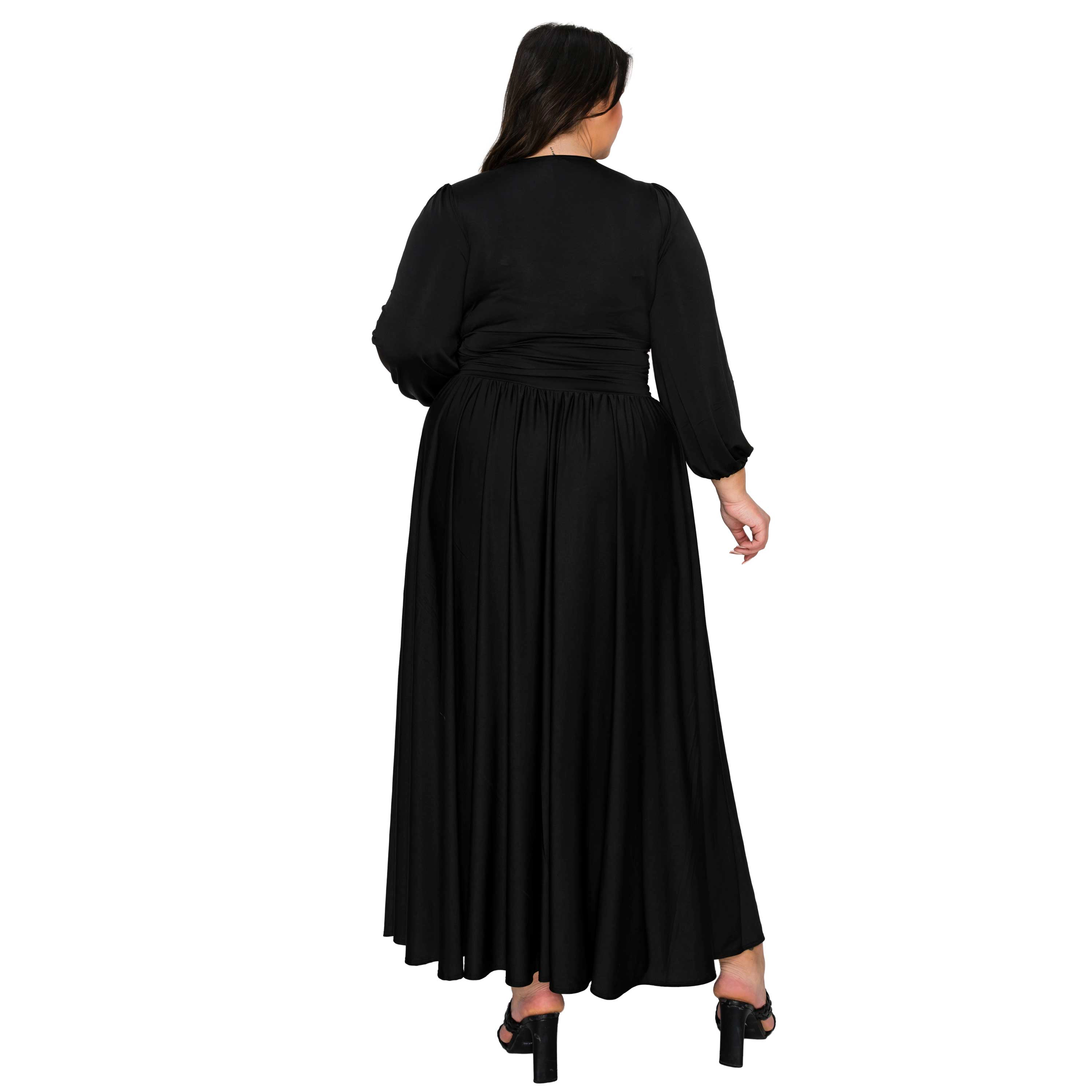 L I V D Women's Plus Solene Empire Waist Dress