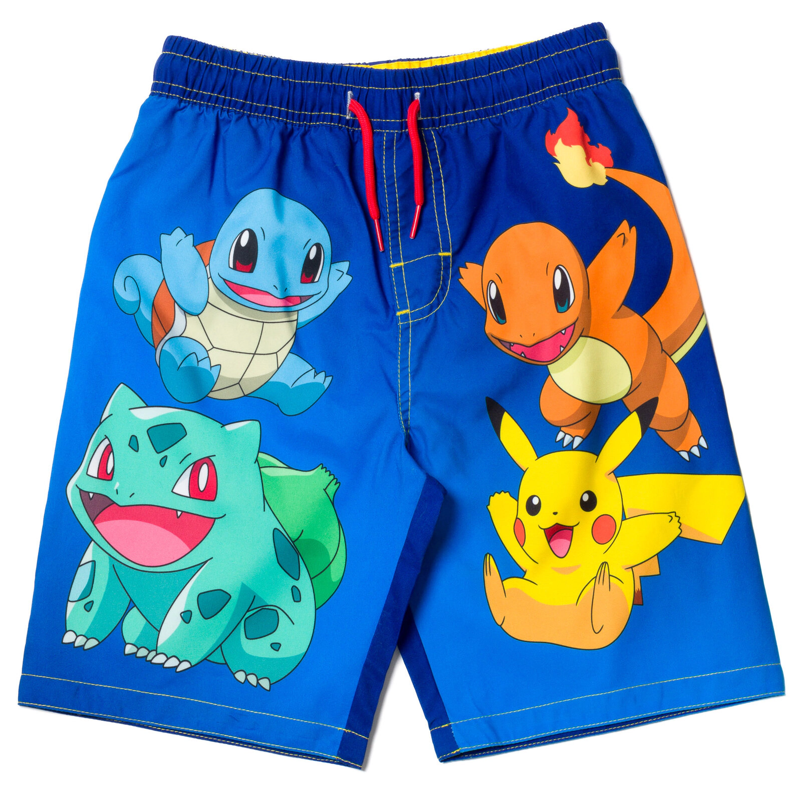 Pokemon Boys' Short Sleeve Rash Guard and Swim Trunks Set