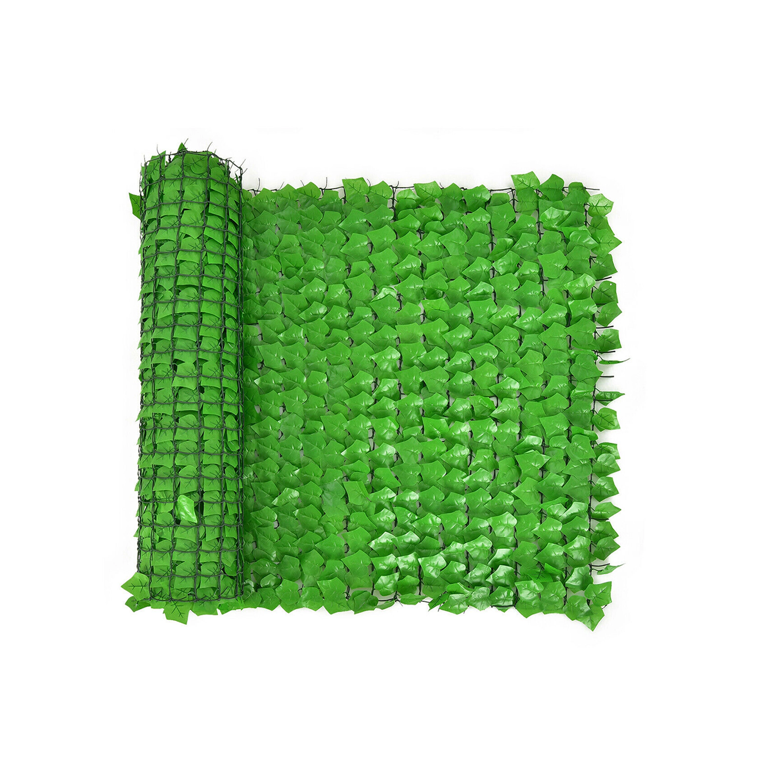 SUGIFT Artificial Ivy Privacy Garden Trellis Fence 118 x 39.4-in Panel 32.3-sq-ft Coverage Light Green Polyester Fabric
