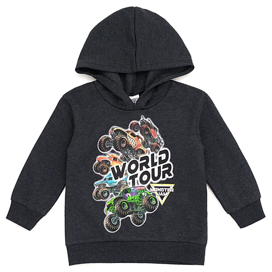 Monster Jam Boys' Fleece 2-Piece Hoodie and Pants Set