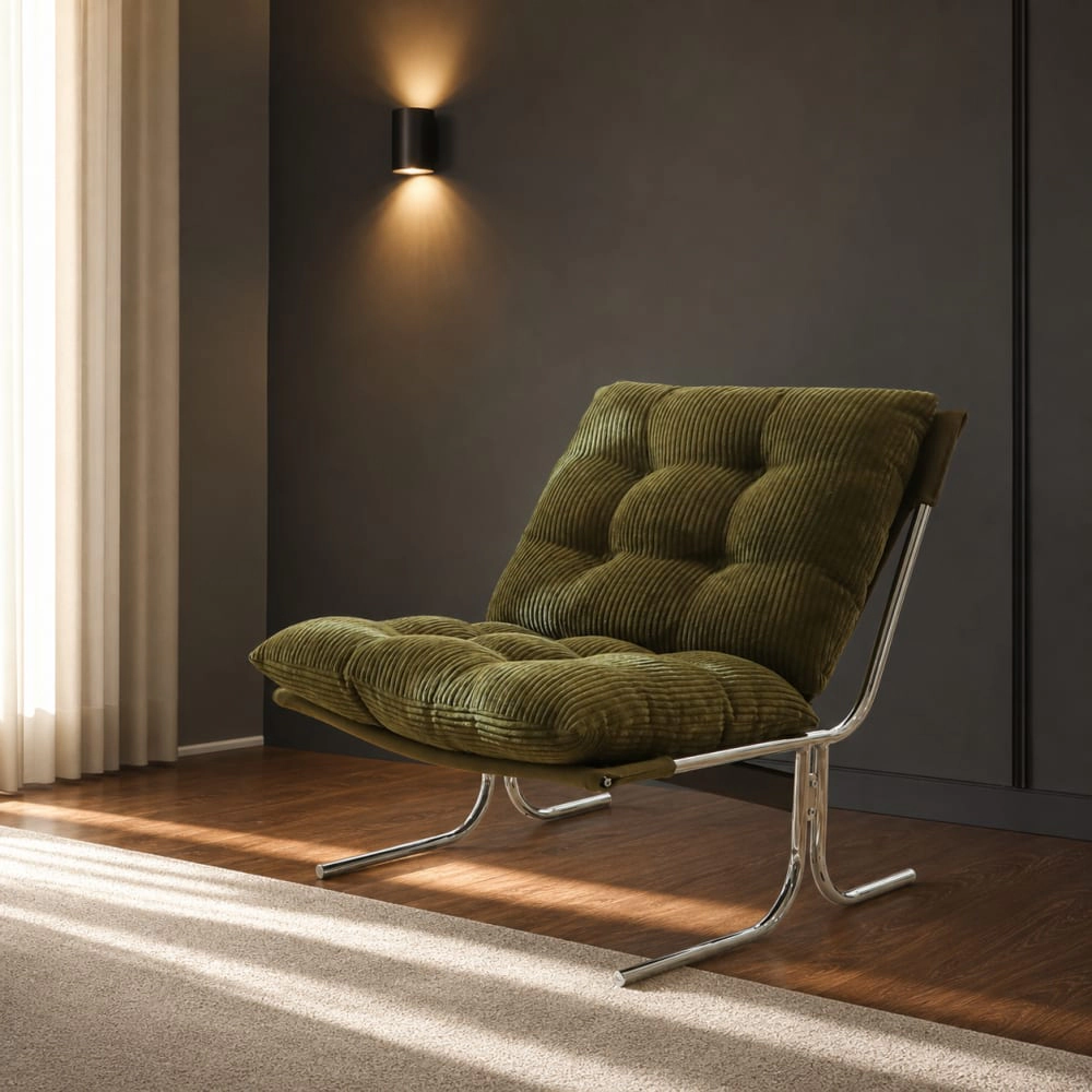 GOODSILO Comfortable Faux Leather Accent Chair