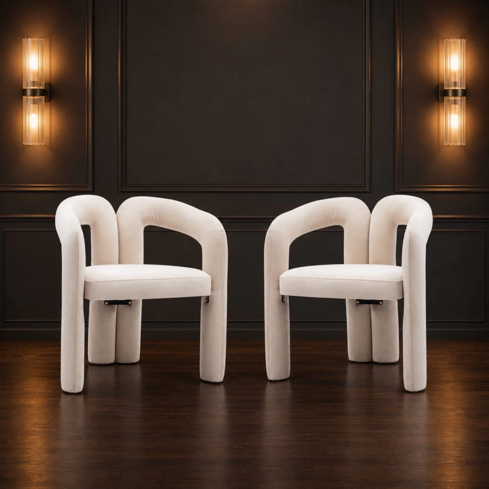GOODSILO Comfortable Velvet Accent Chair Compact Seating