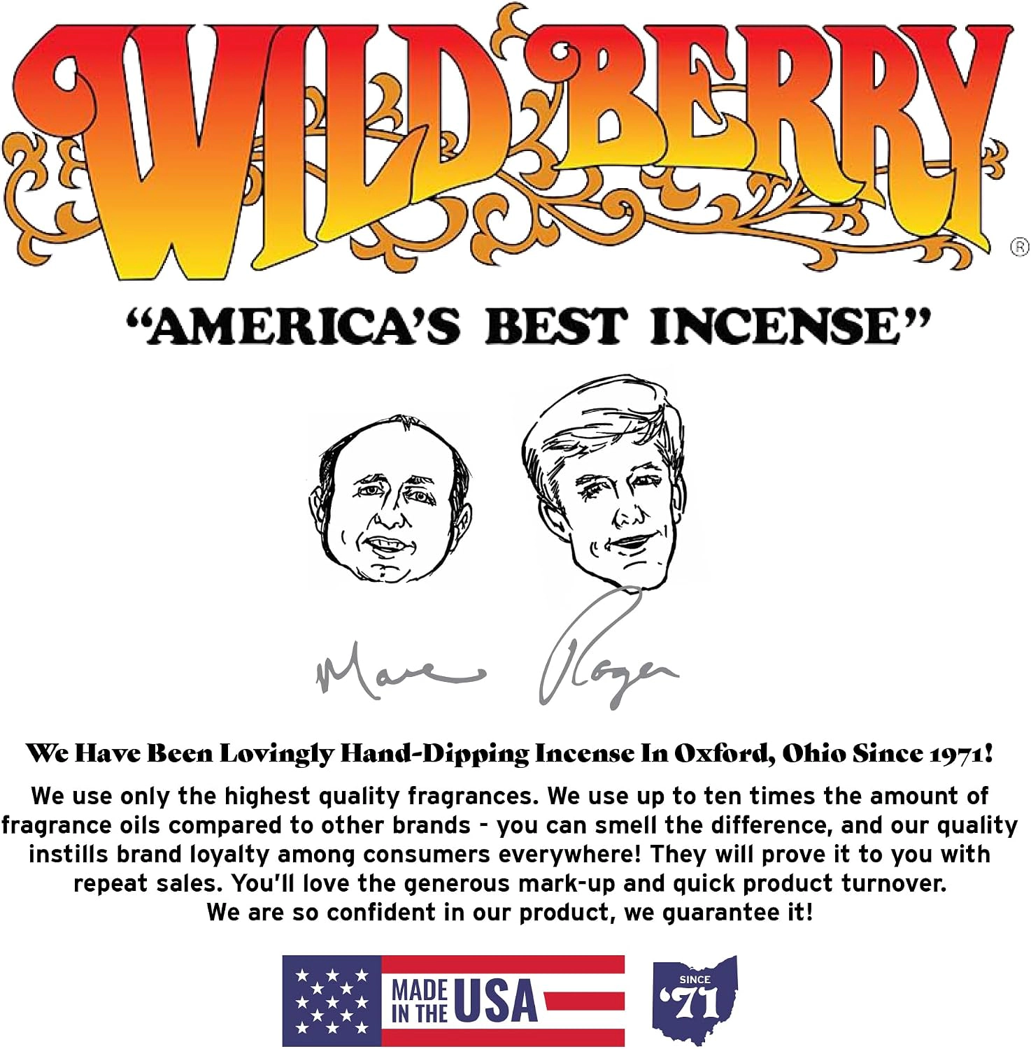 Wild Berry Evergreen Incense Sticks - 100 Count Hand-Dipped 11" Aromatic Incense