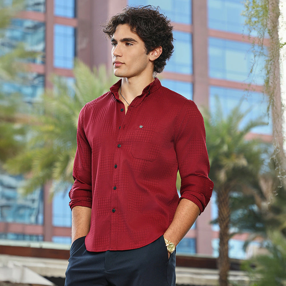 Houndstooth-Tactile Shirt