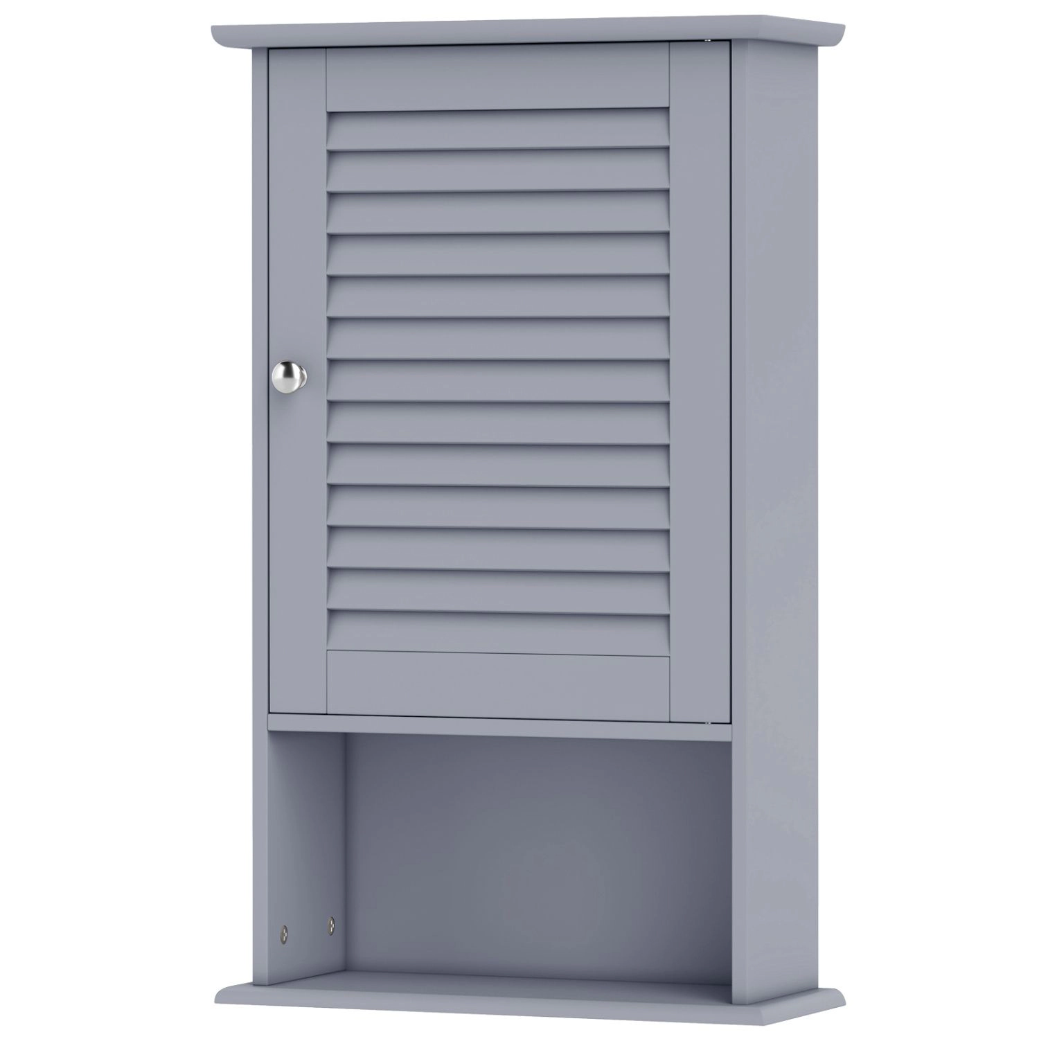 SlickBlue Bathroom Wall Cabinet with Adjustable Shelf and Open Storage
