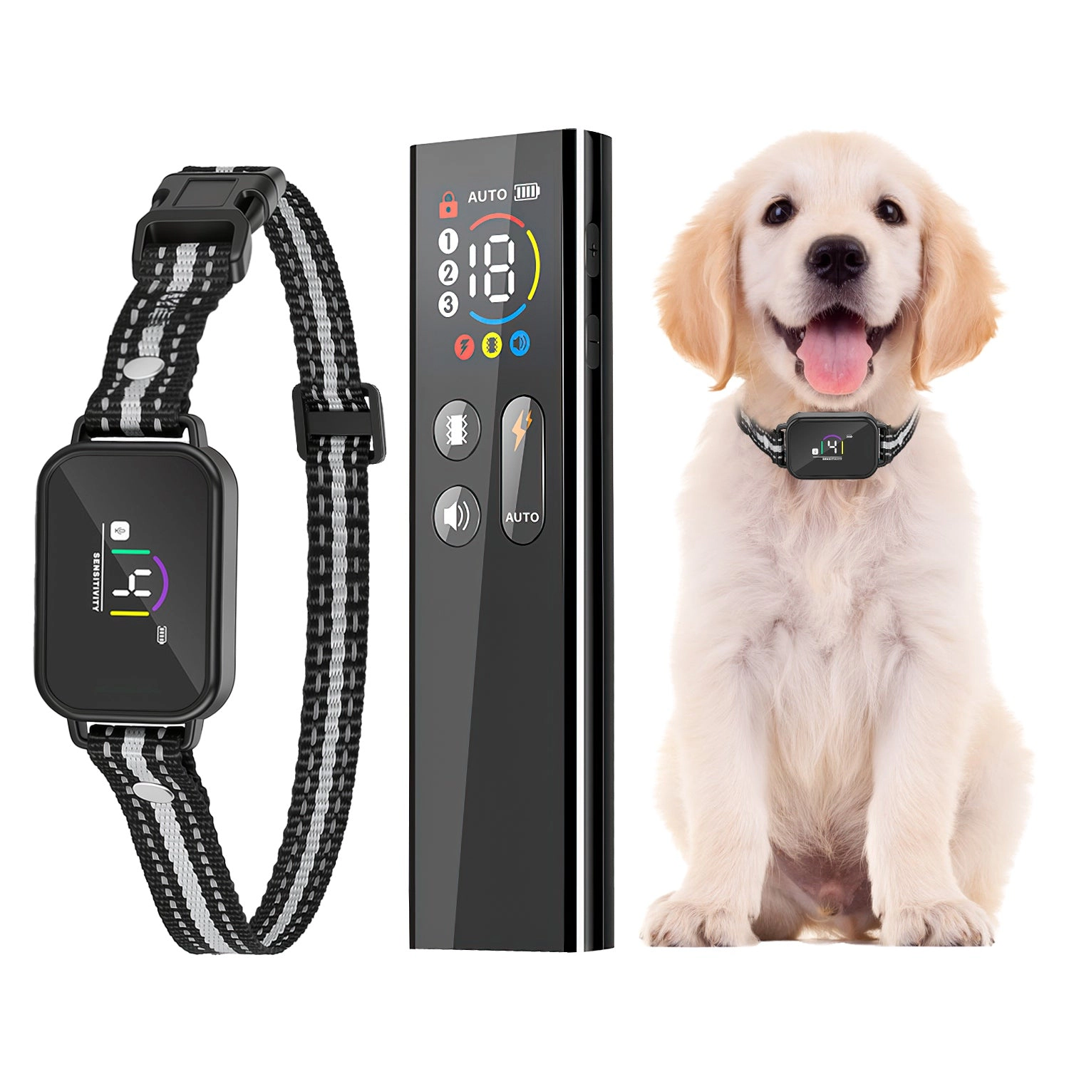 GBruno 2-in-1 Waterproof Dog Training Collar With Remote
